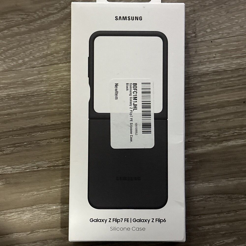 Samsung Galaxy Z Flip7 FE silicone Case Protective Cover Black New